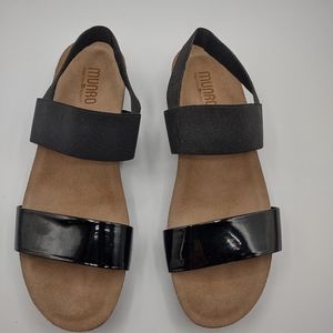 Woman's Munro Pisces Walking Sandals 11M Elastic Slingback Cork Extra Light EUC